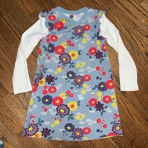 Tea girls dress size 4 long sleeve cute